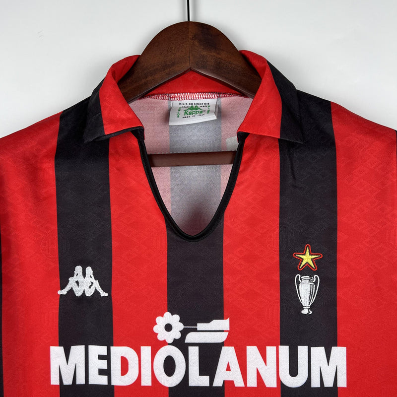 Camisa Retrô Milan 1989/1990 I Home - Kappa