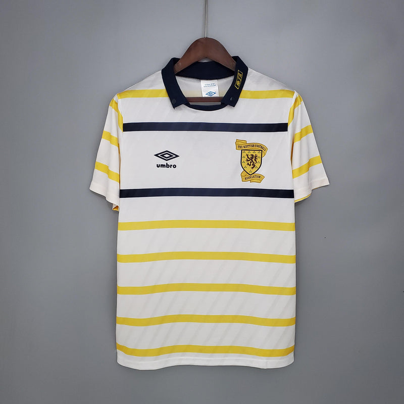 Camisa Retrô Escócia 1988/1991 II Away - Branca