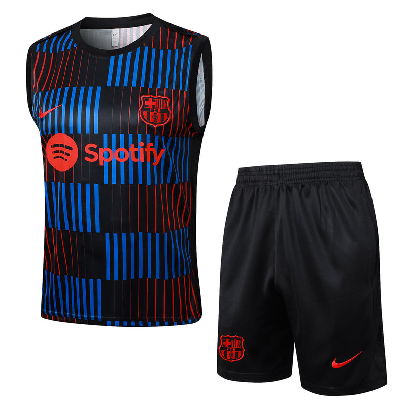 24/25 Conjunto Treino Barcelona Regata - Vermelho e Azul
