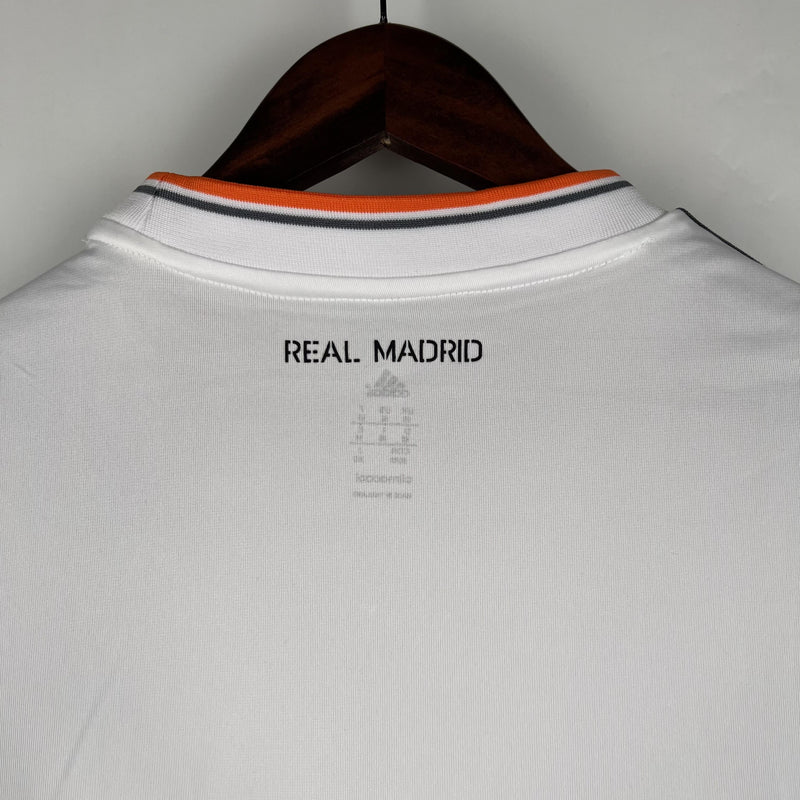 Camisa Retrô Real Madrid 2013/2014 I Home - Manga Longa Adidas