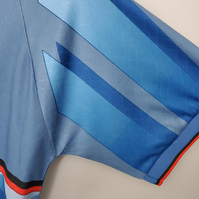 Camisa Retrô Milan 1995/1996 III Third - Azul - Lotto