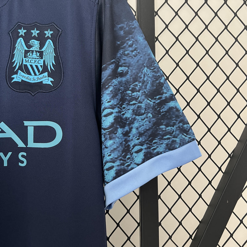 Camisa Retrô Manchester City 2015/2016 II Away - Azul Escuro - Nike