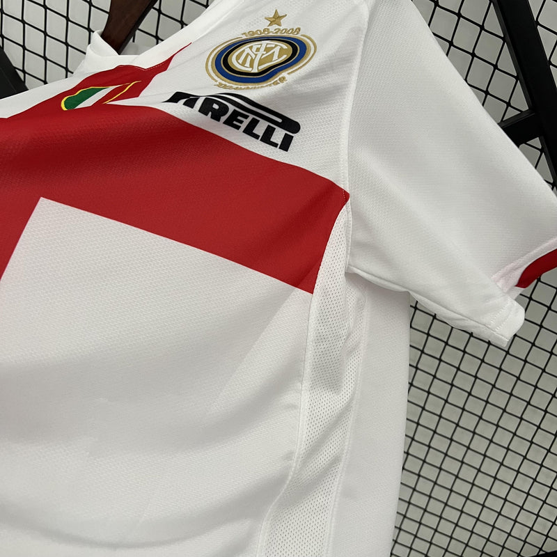 Camisa Retrô Inter de Milão 2007/2008 II Away - Branca - Nike