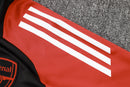 24/25 Conjunto Treino Arsenal - Zíper Curto - Preto