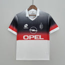Camisa Retrô Milan 1995/1996 Preta e Branca