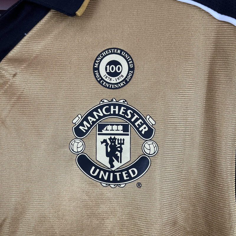 Camisa Retrô Manchester United 2001/2002 Dupla Face - Manga Longa Umbro