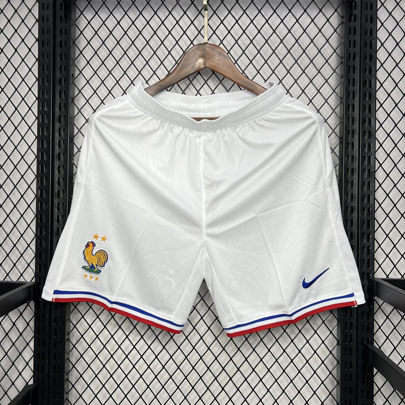 Short França 2024/2025 Euro II Away - Branco
