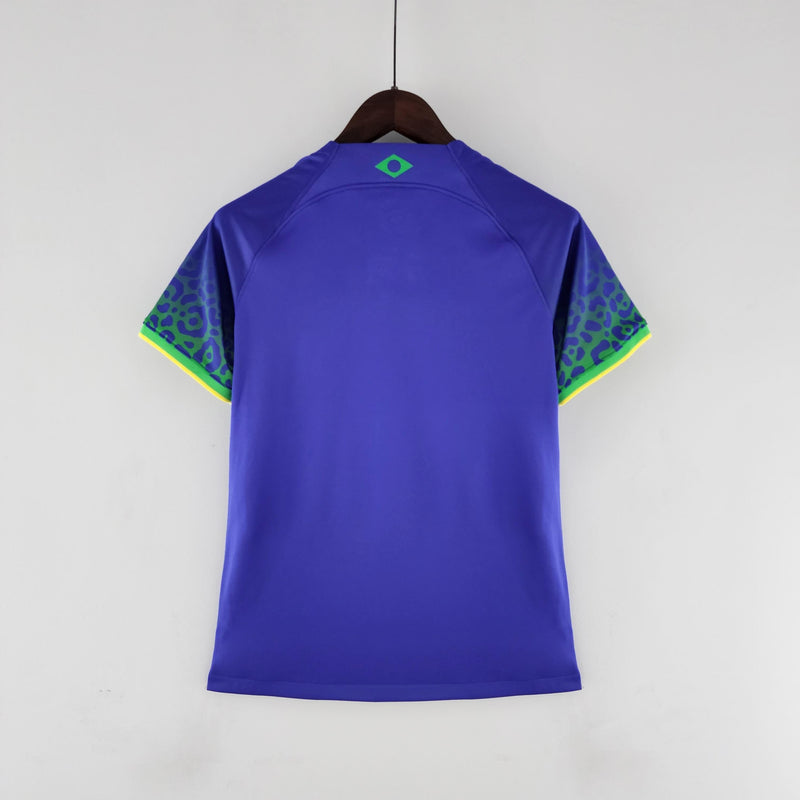 Camisa Brasil 2022 II Away - Feminina - Azul