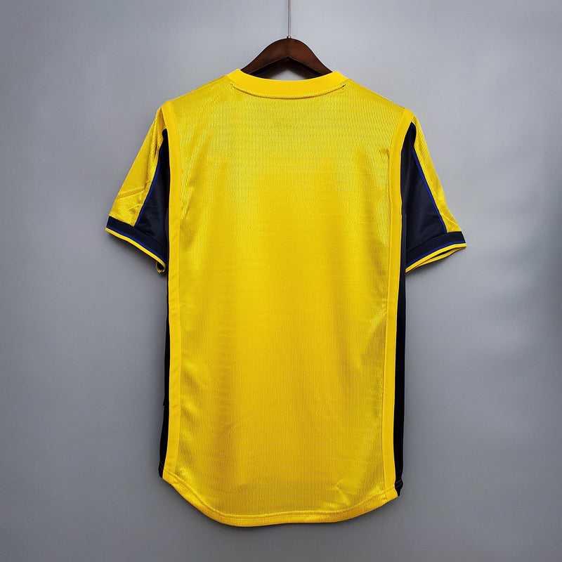 Camisa Retrô Arsenal 1999/2000 II Away - Amarela - Nike - Sega
