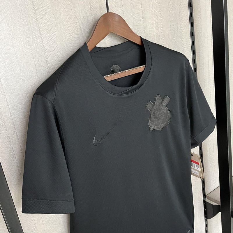 Camisa Corinthians 2024/25 III Away All Black - Torcedor