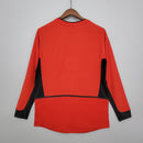 Camisa Retrô Manchester United 2002/2004 I Home - Manga Longa Nike