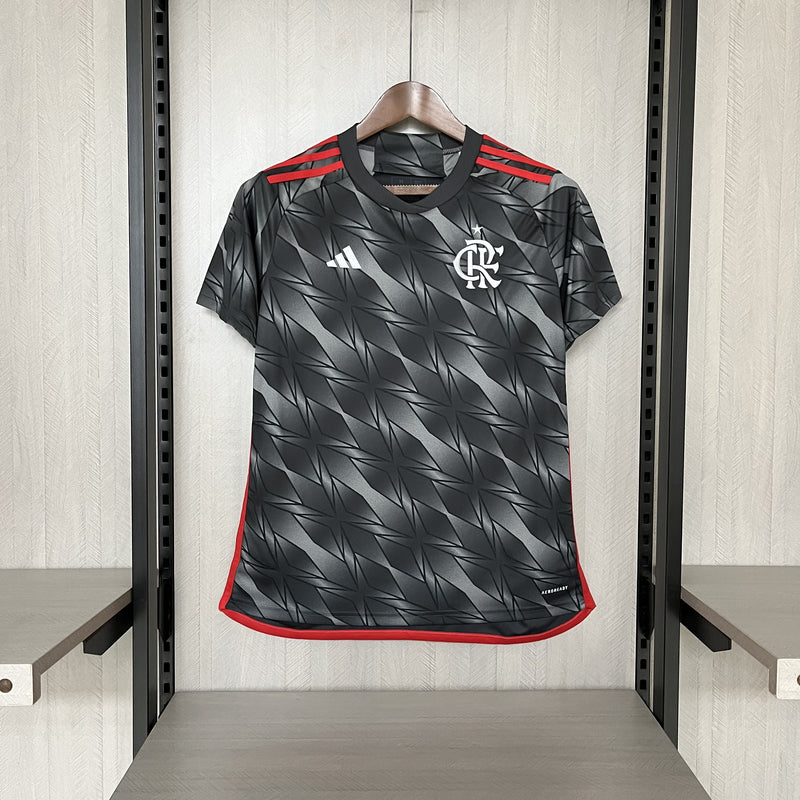 Camisa Flamengo 2024/25 III Third - Feminina - Cinza