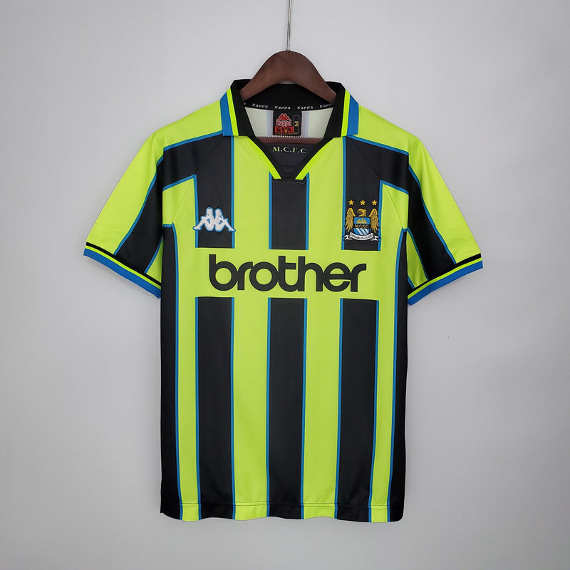 Camisa Retrô Manchester City 1998/1999 II Away - Verde - Kappa