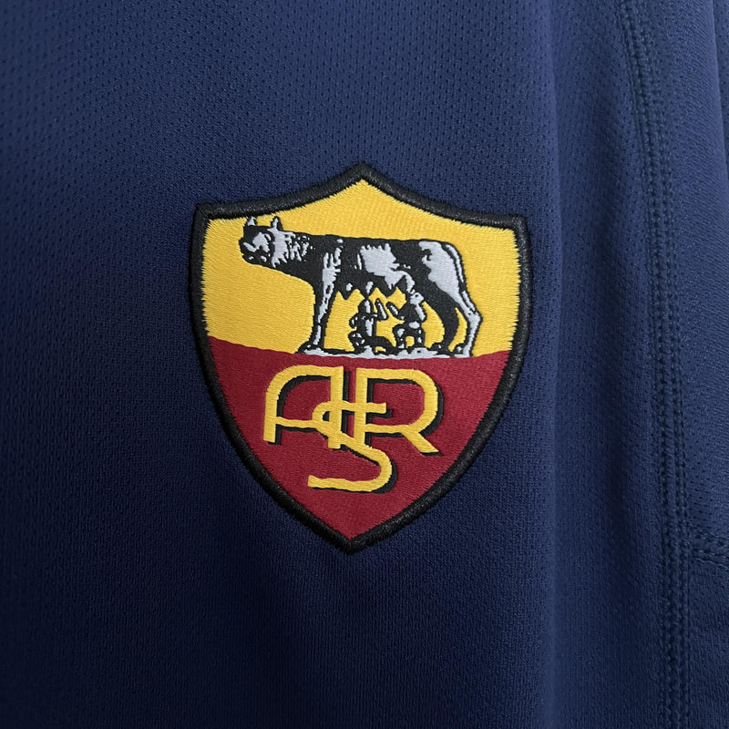 Camisa Retrô Roma 2000/2001 III Third - Azul - Kappa