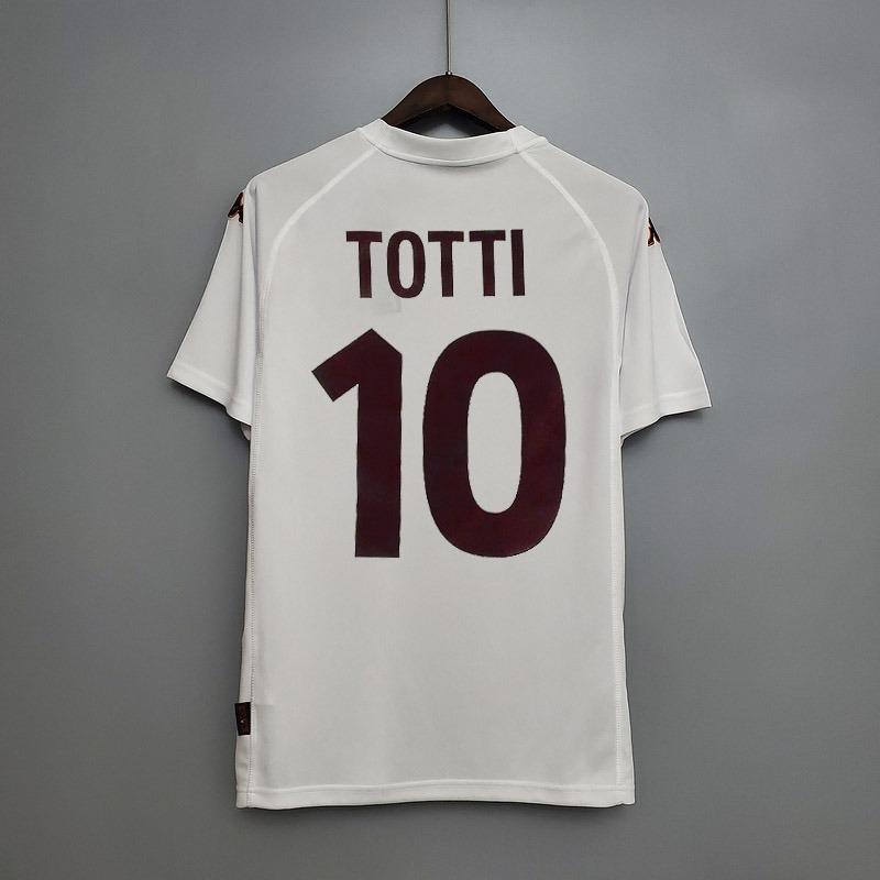 Camisa Retrô Roma 2000/2001 II Away - Branca - Kappa