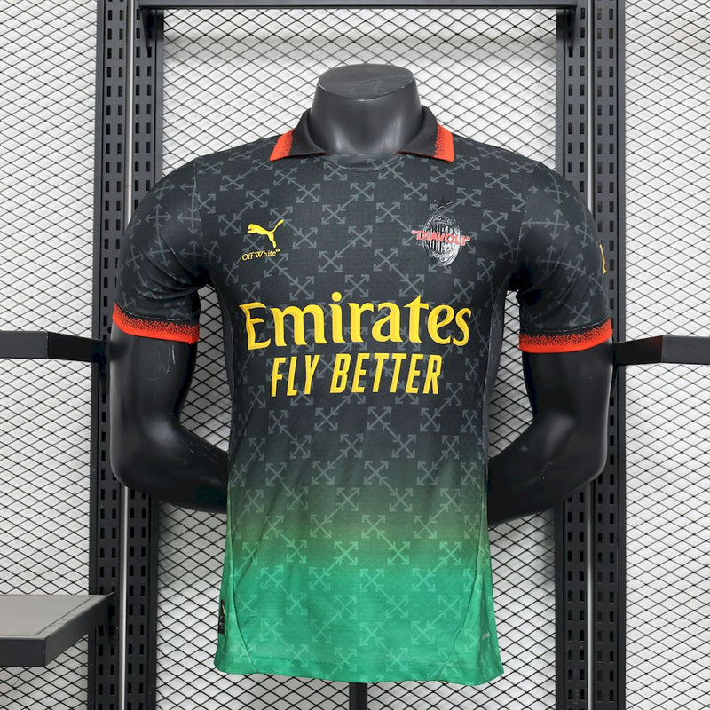 Camisa Milan 2025/2026 Puma x Off-White Preta - Jogador