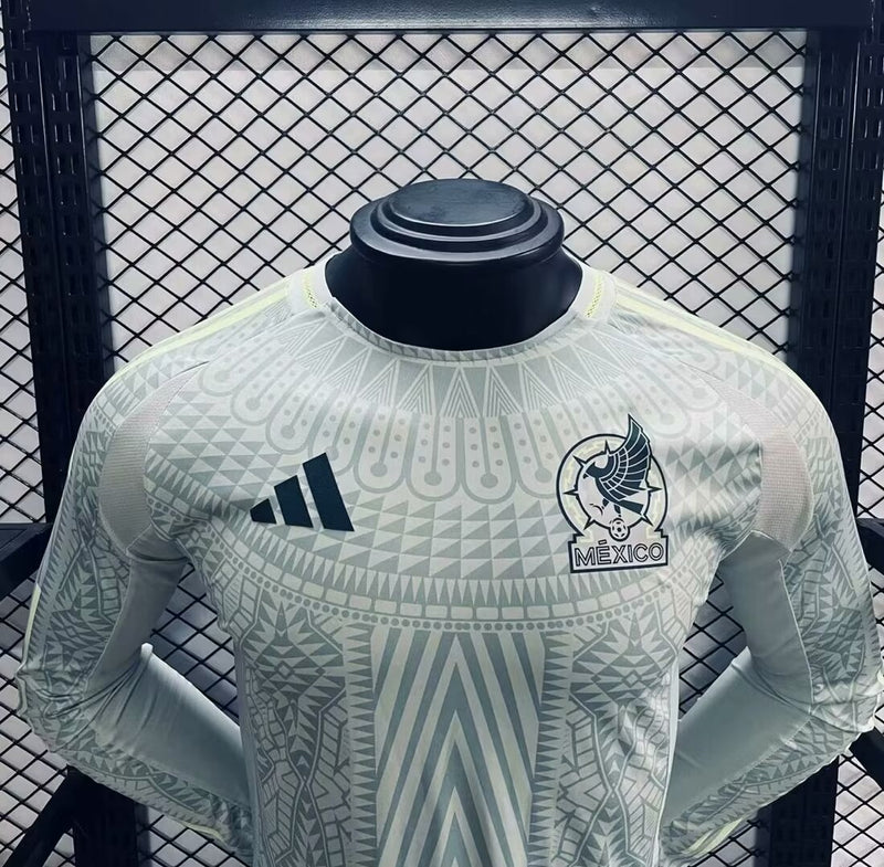 Camisa México 2024/25 II Away - Jogador Manga Longa Verde