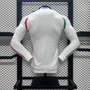 Camisa Itália 2024/25 II Away - Jogador Manga Longa Branca