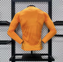 Camisa Real Madrid 2024/25 II Away - Jogador Manga Longa - Laranja