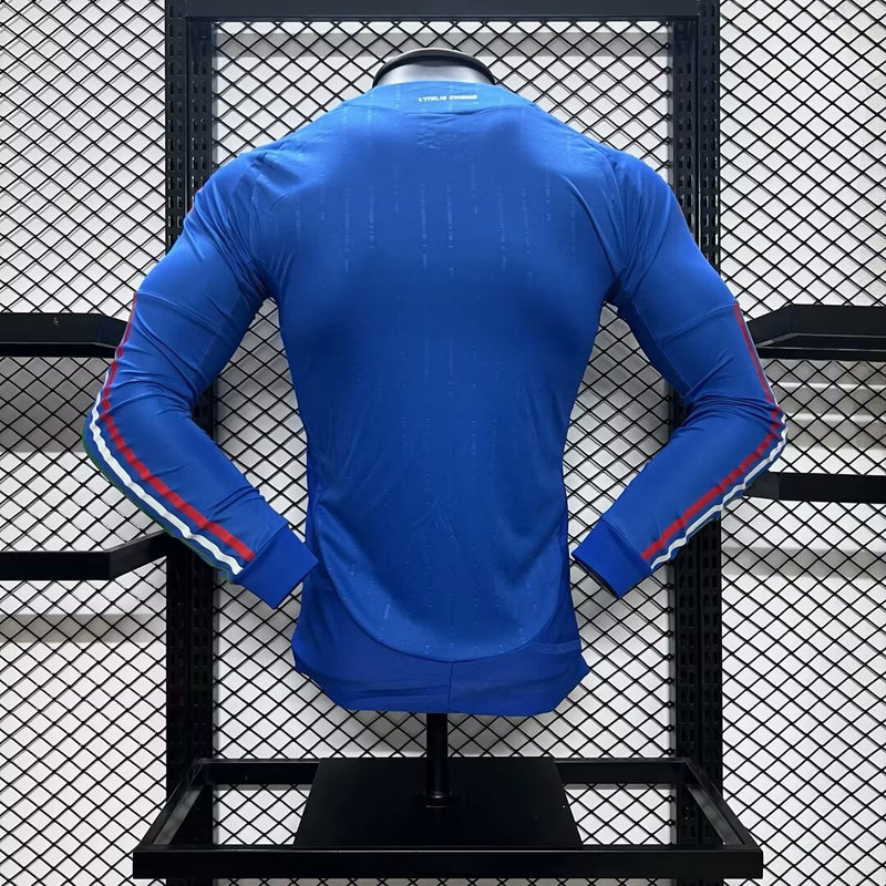 Camisa Itália 2024/25 I Home - Jogador Manga Longa