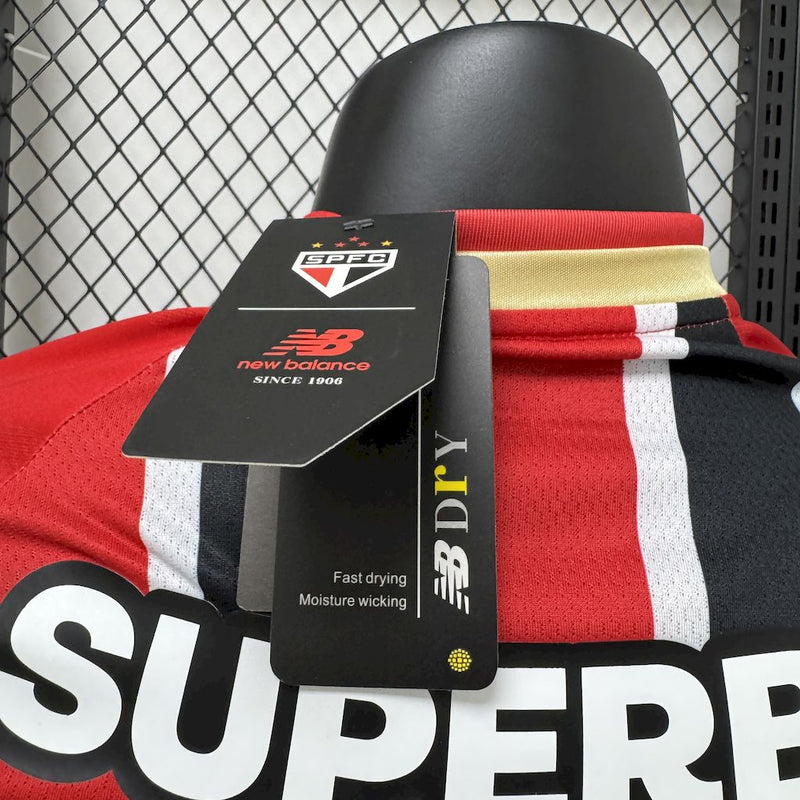 Camisa São Paulo 2025/2026 II Away - Vermelha - Jogador