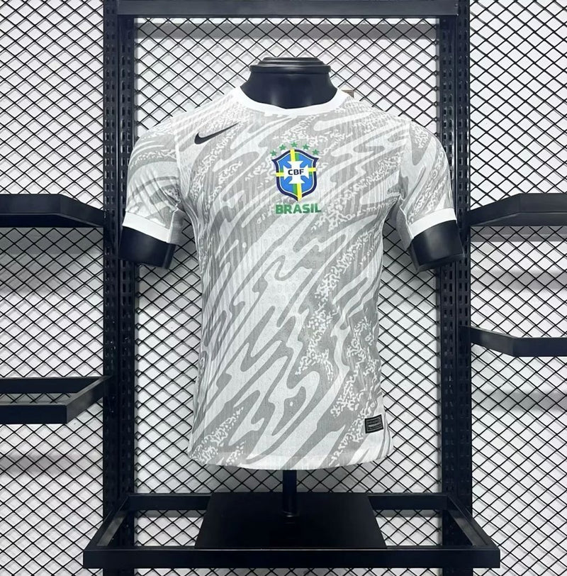 Camisa Brasil 2024/25 Goleiro Branca - Jogador