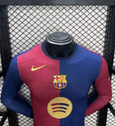 Camisa Barcelona 2024/2025 I Home - Manga Longa - Jogador