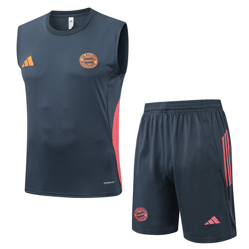 25/26 Conjunto Treino Bayern de Munique Regata - Cinza