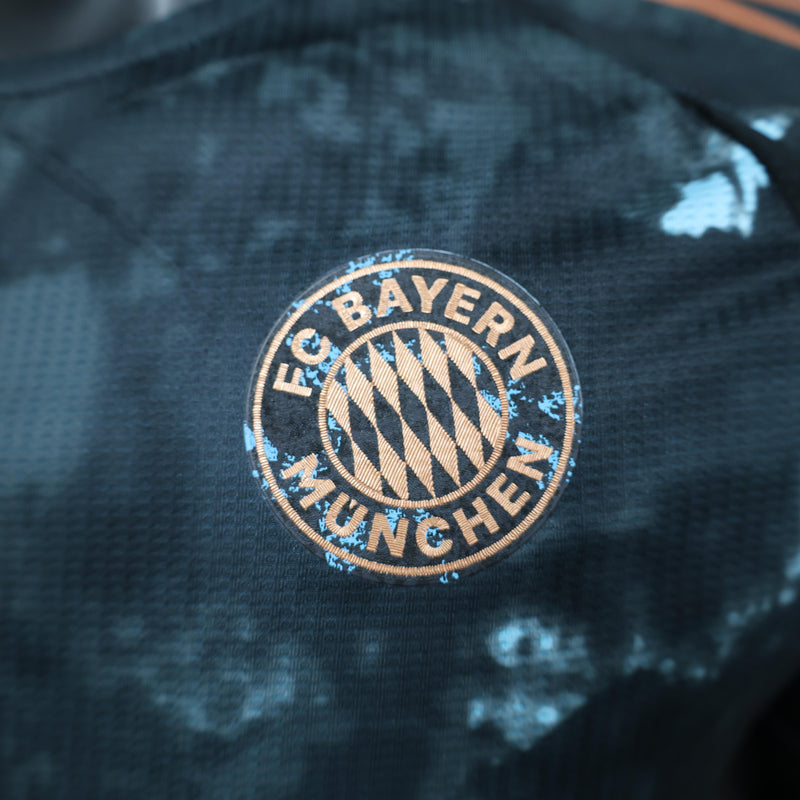 Camisa Bayern de Munique 2024/2025 II Away - Jogador - Azul Escuro Adidas