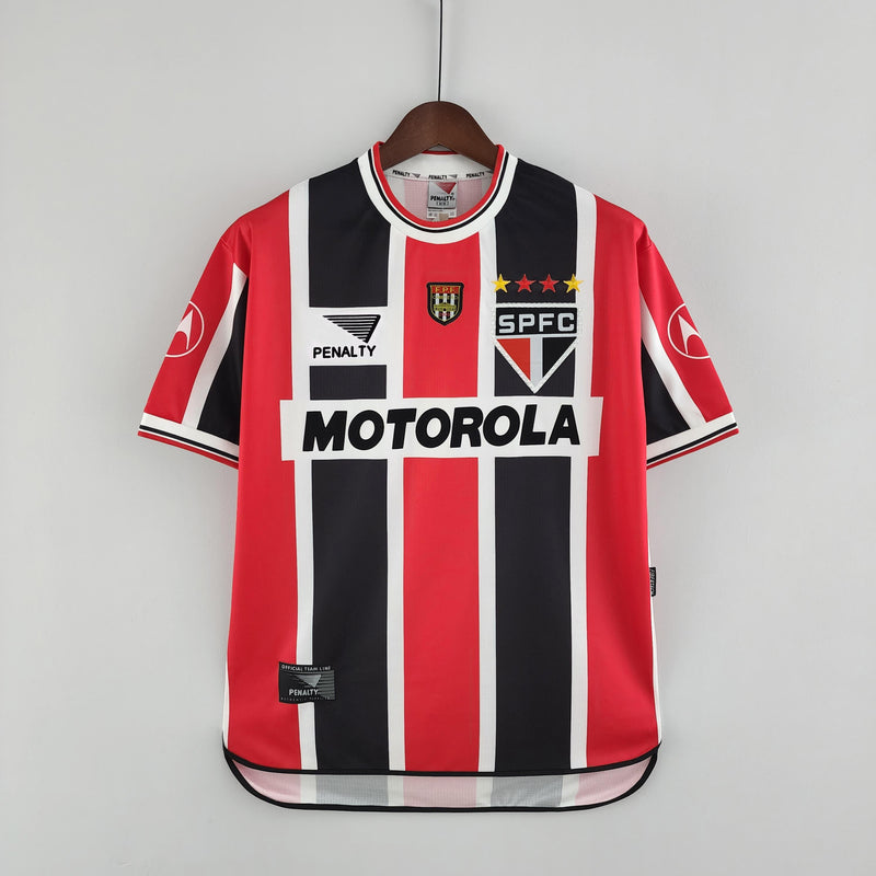 Camisa Retrô São Paulo 2000 II Away - Vermelha - Penalty
