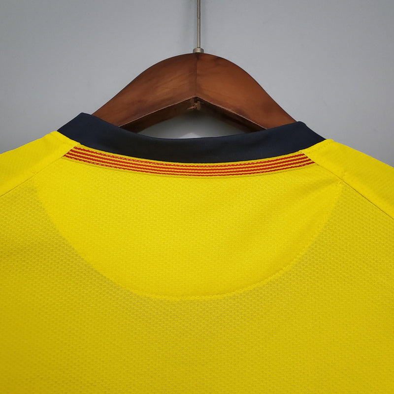 Camisa Retrô Barcelona 2008/2009 II Away - Amarela - Nike