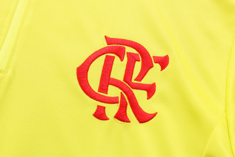 22/23 Conjunto Treino Flamengo - Frio Zíper Curto - Verde