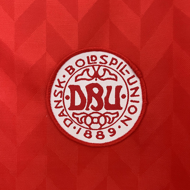 Camisa Retrô Dinamarca 1988 I Home - Hummel