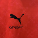 Conjunto Infantil - Milan x Off-White 25/26 Vermelha