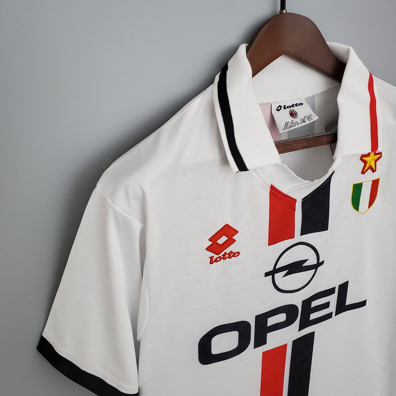 Camisa Retrô Milan 1995/1997 II Away - Branca - Lotto