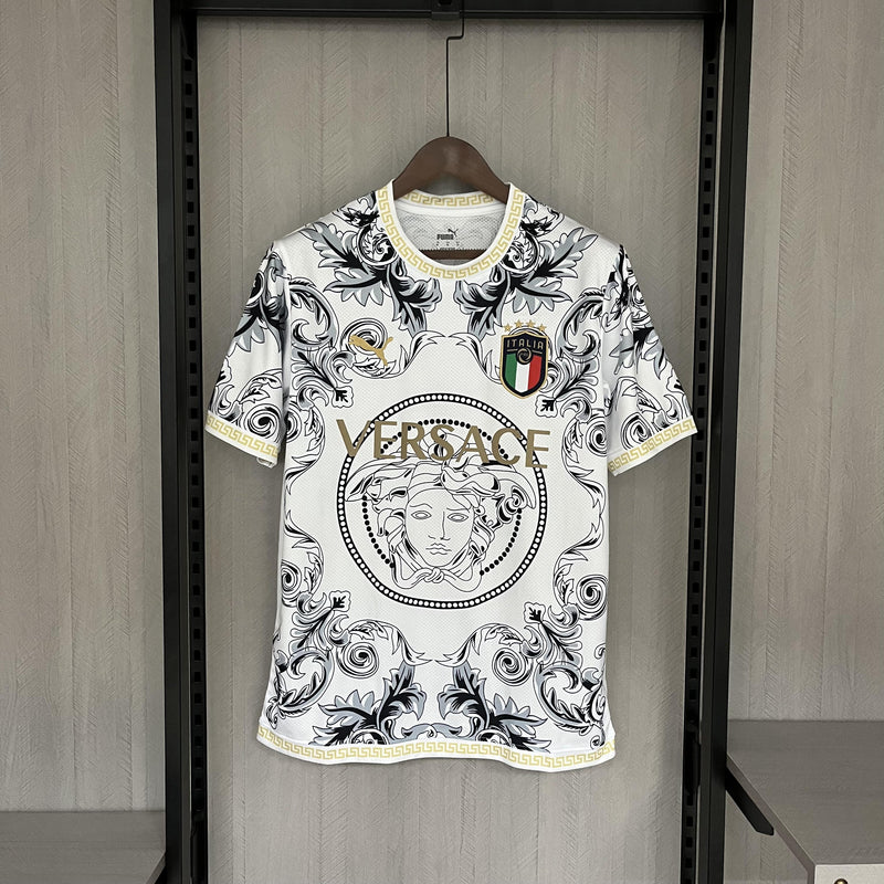 Camisa Itália 2023/24 Edição Especial Versace - Torcedor - Branca