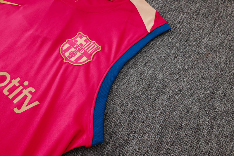 24/25 Conjunto Treino Barcelona - Regata - Rosa