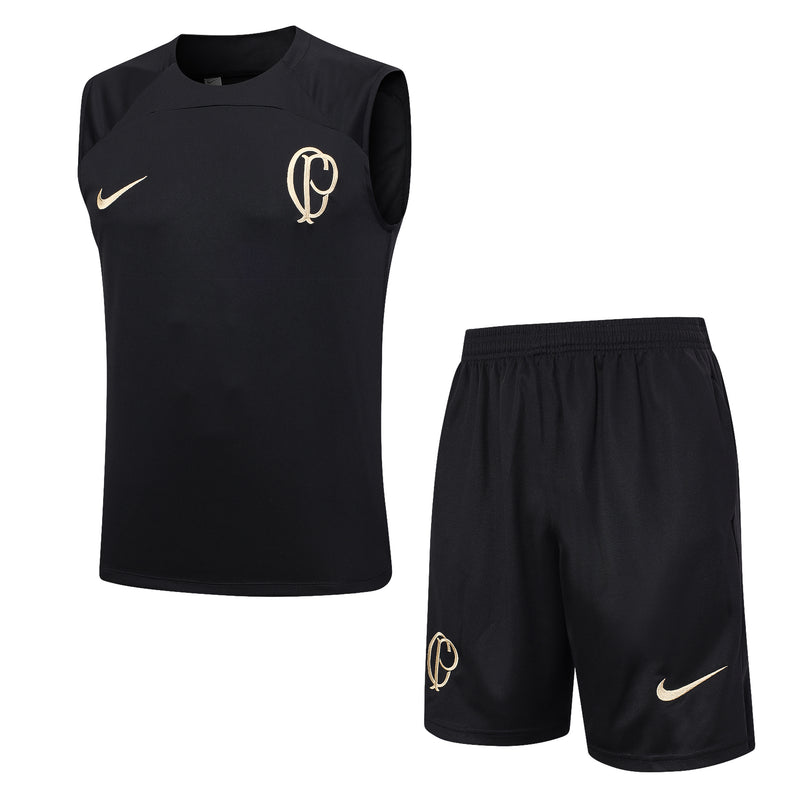 23/24 Conjunto Treino Corinthians - Regata Calor - Preto