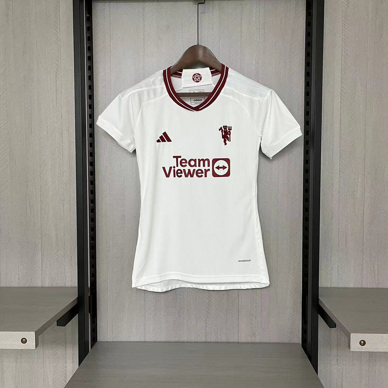 Camisa Manchester United 23/24 III Third - Feminina - Branca