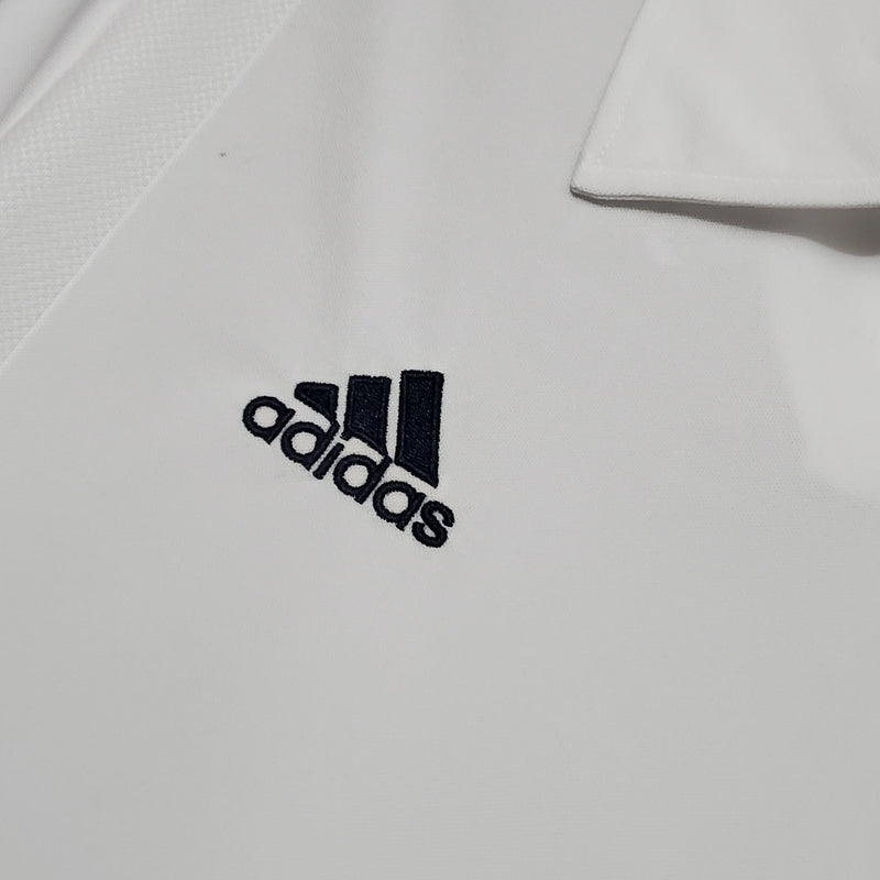 Camisa Retrô Real Madrid 2002 I Home - Manga Longa Adidas