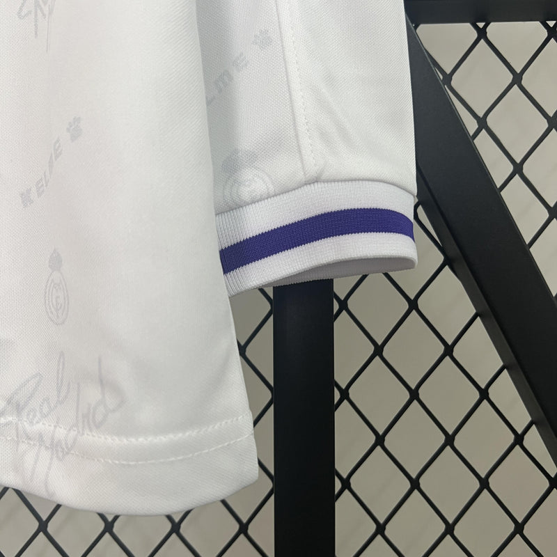 Camisa Retrô Real Madrid 1994 I Home - Manga Longa Kelme