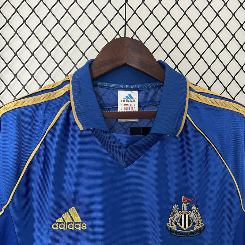 Camisa Retrô Newcastle 1998/1999 II Away - Azul - Adidas