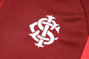 24/25 Conjunto Treino Internacional - Frio Zíper Curto - Vermelho Escuro
