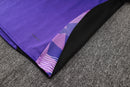 24/25 Conjunto Treino Alemanha - Frio Zíper Curto - Roxo Com Preto