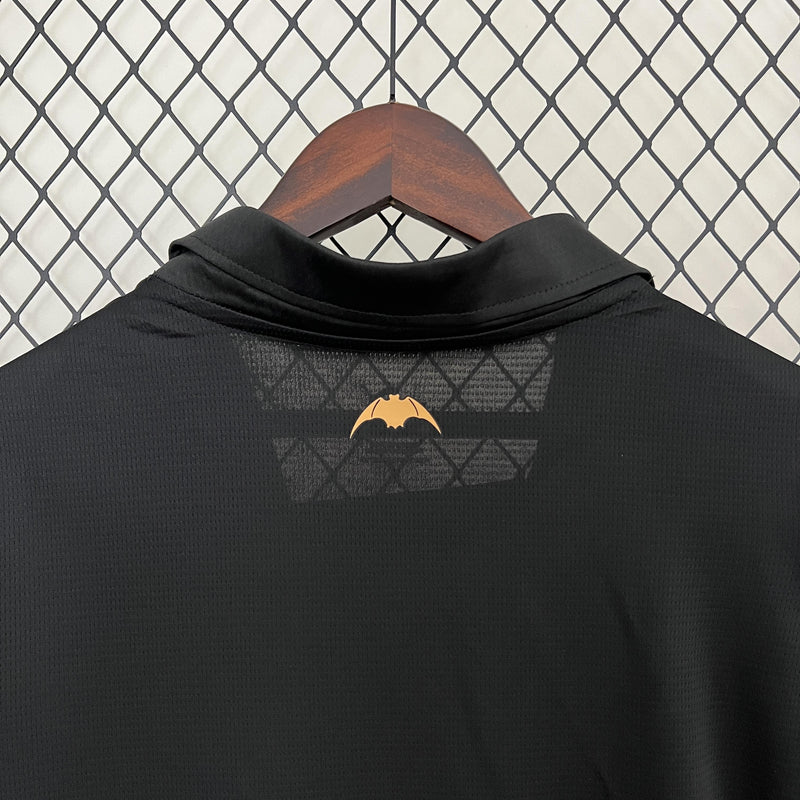 Camisa Valencia 2024/25 II Away - Torcedor - Preta