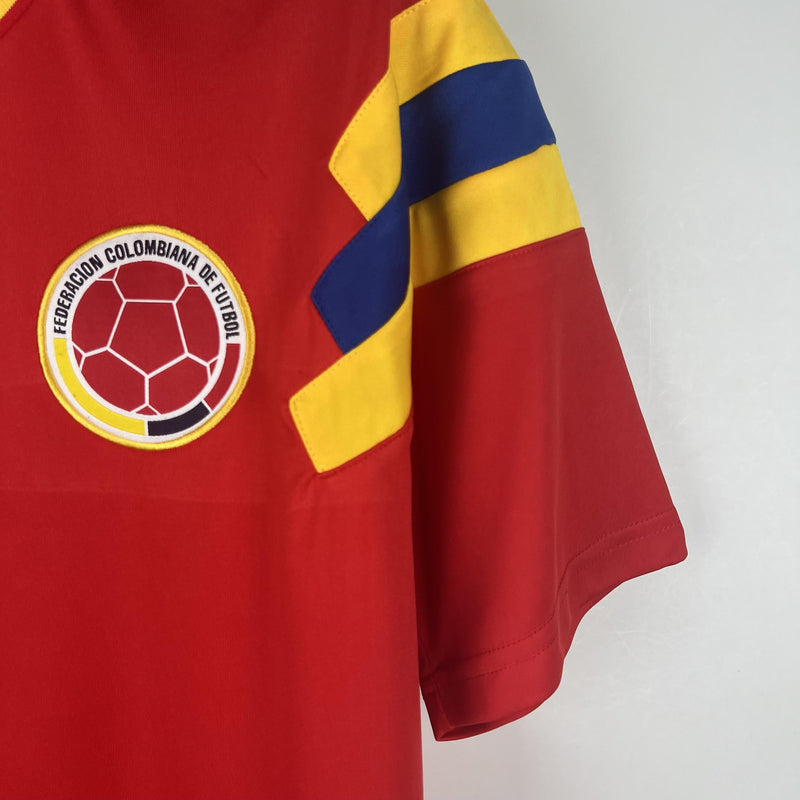 Camisa Retrô Colômbia 1990 II Away - Vermelha - Adidas