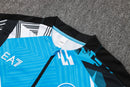 24/25 Conjunto Treino Napoli - Zíper Curto - Azul