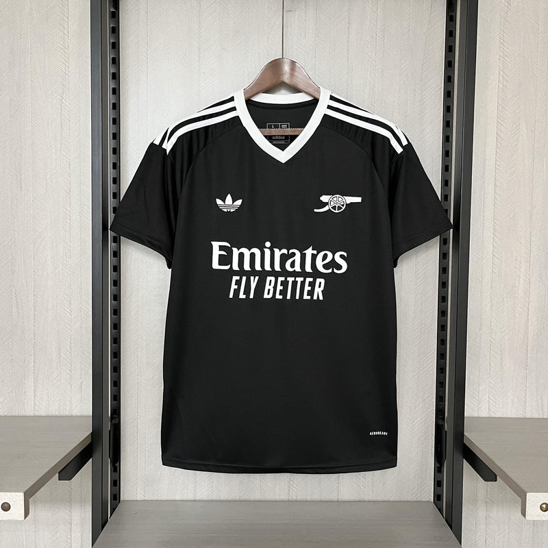 Camisa Arsenal 2024/25 Goleiro Preta - Torcedor