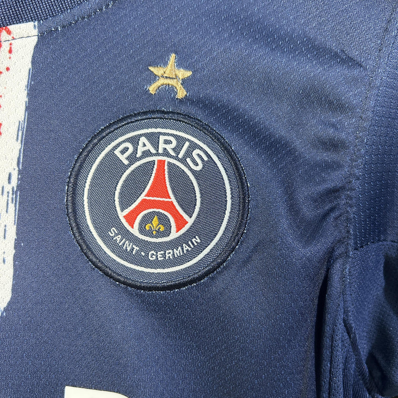 Conjunto Infantil - PSG 24/25 I Home Campeão Champions Estrela