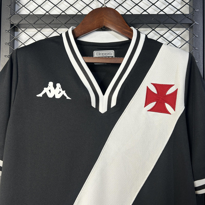 Camisa Vasco 25/26 II Fora - Torcedor - Preta e Branca